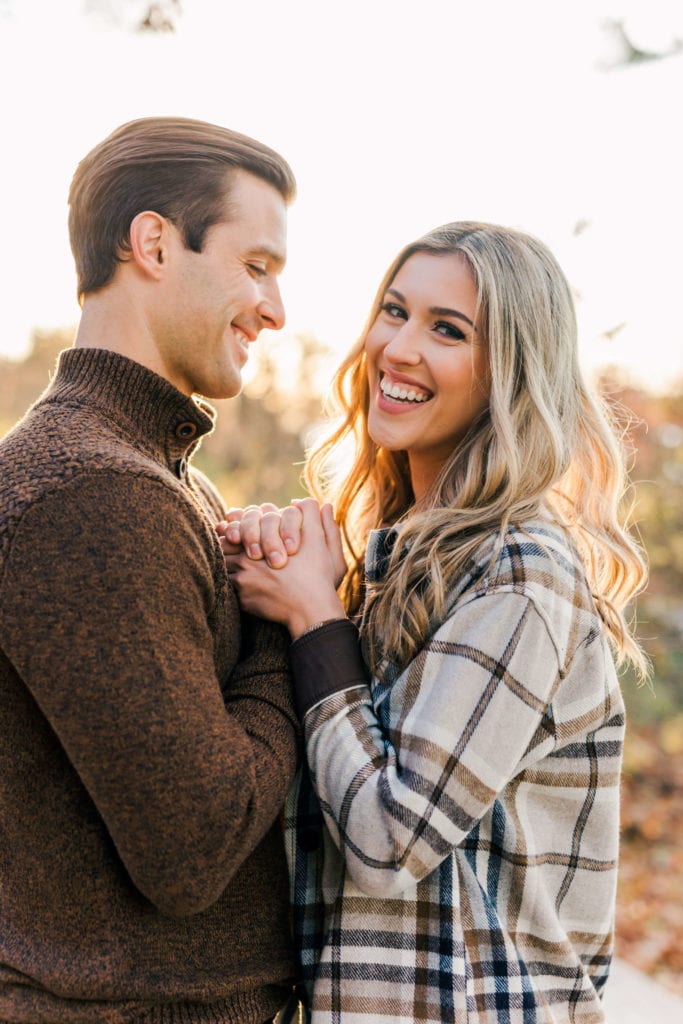 engagement photos between a couple
